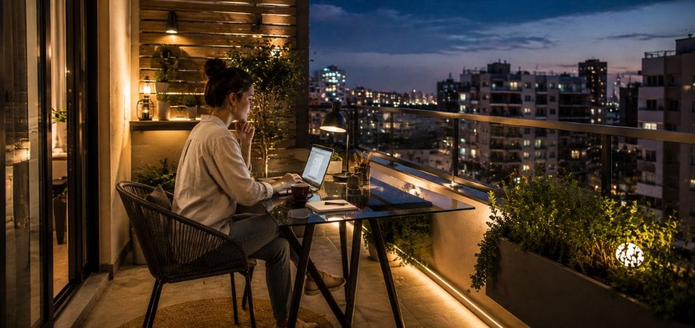 hacer home office terraza