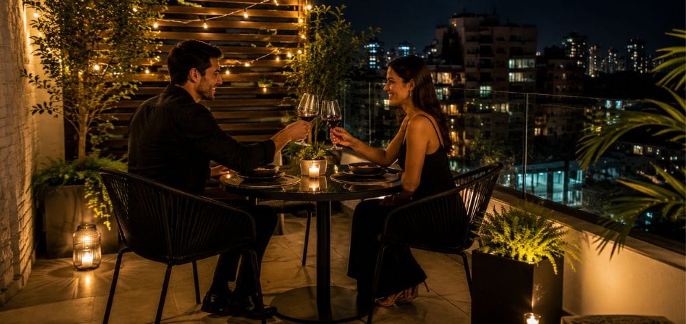 implementar comedor departamento terraza